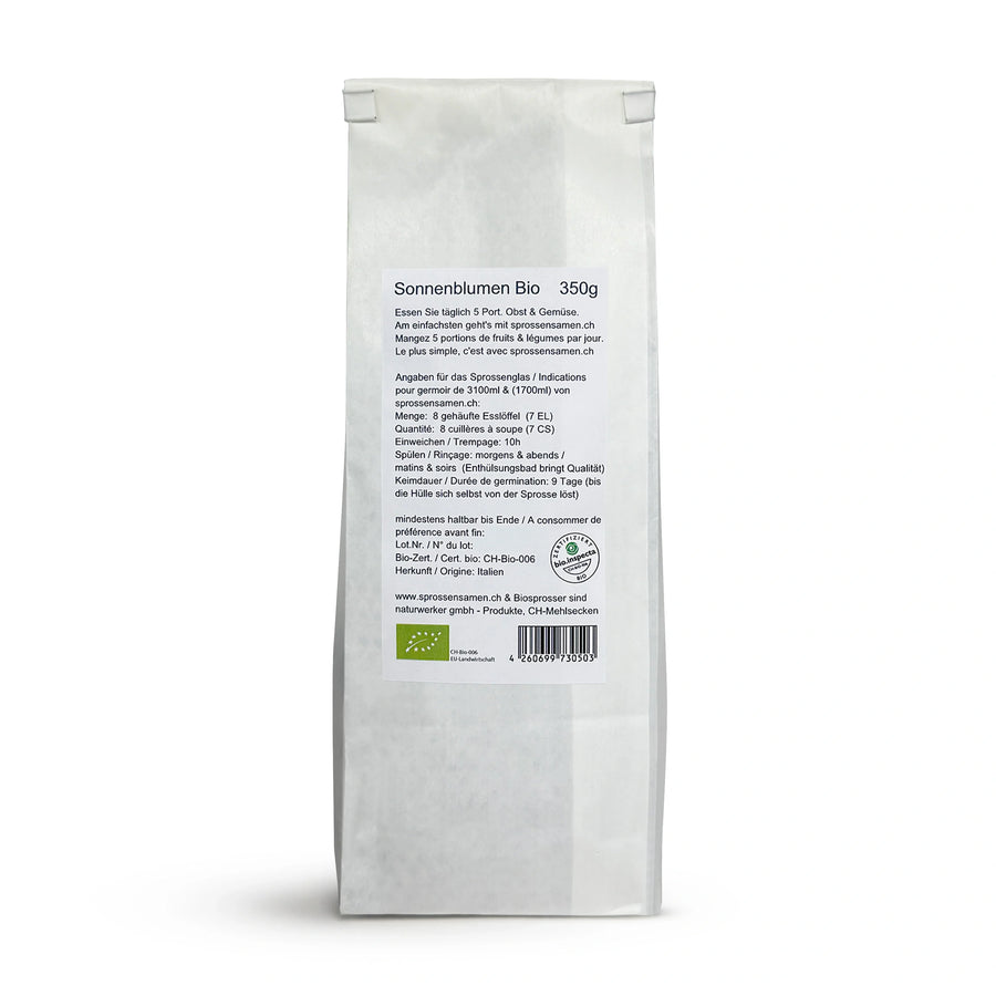 Sonnenblumen Bio Samensprossen 350g