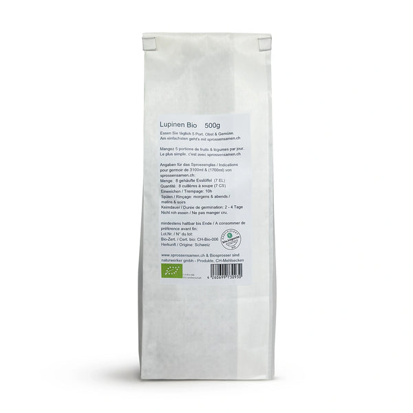 Süsslupinen Bio Sprossensamen 500g