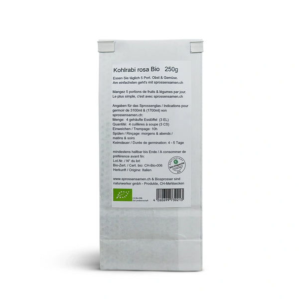 Kohlrabi rosa Bio Samensprossen 250g