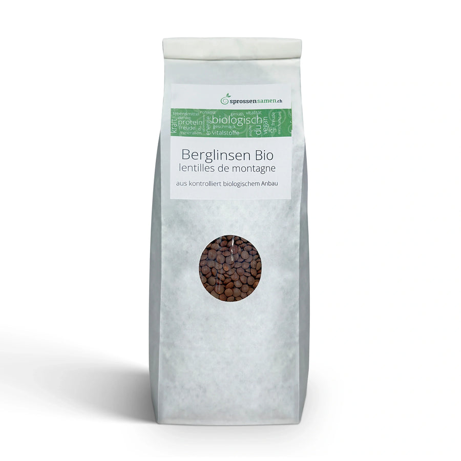Berglinsen Sprossensamen Bio 500g