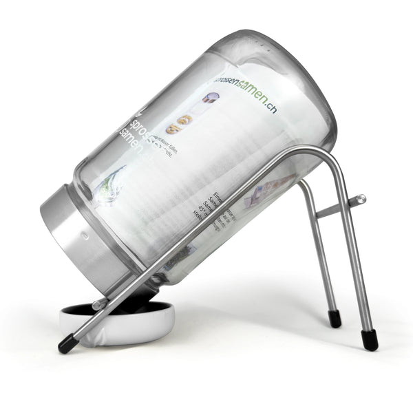 Keimglas Biosprosser 1700ml aus Glas mit Ständer