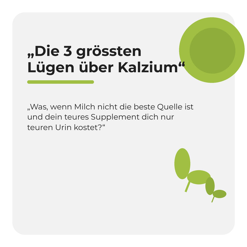 Infografik: Die 3 grössten Lügen über Kalzium