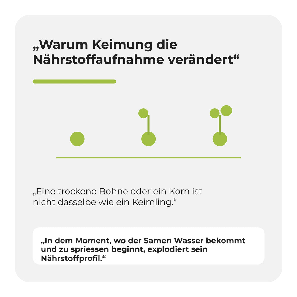 Infografik: Warum Keimung die Nährstoffaufnahme verändert