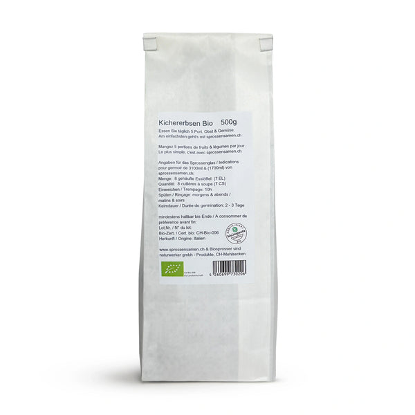 Kichererbsen Bio Samensprossen 500g