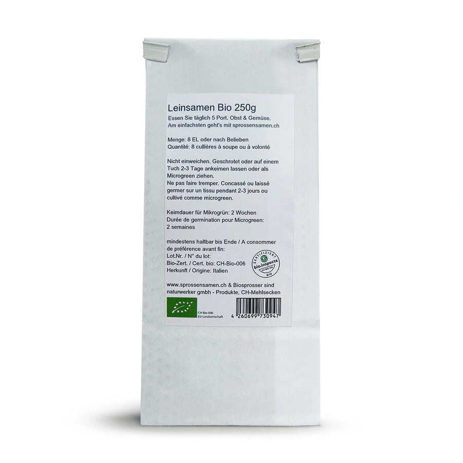 Graines de lin germées biologiques 250 g