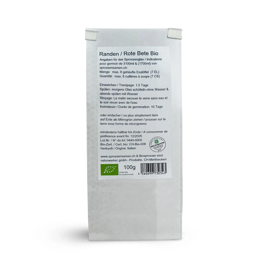 Betterave / graines de betterave bio 100 g