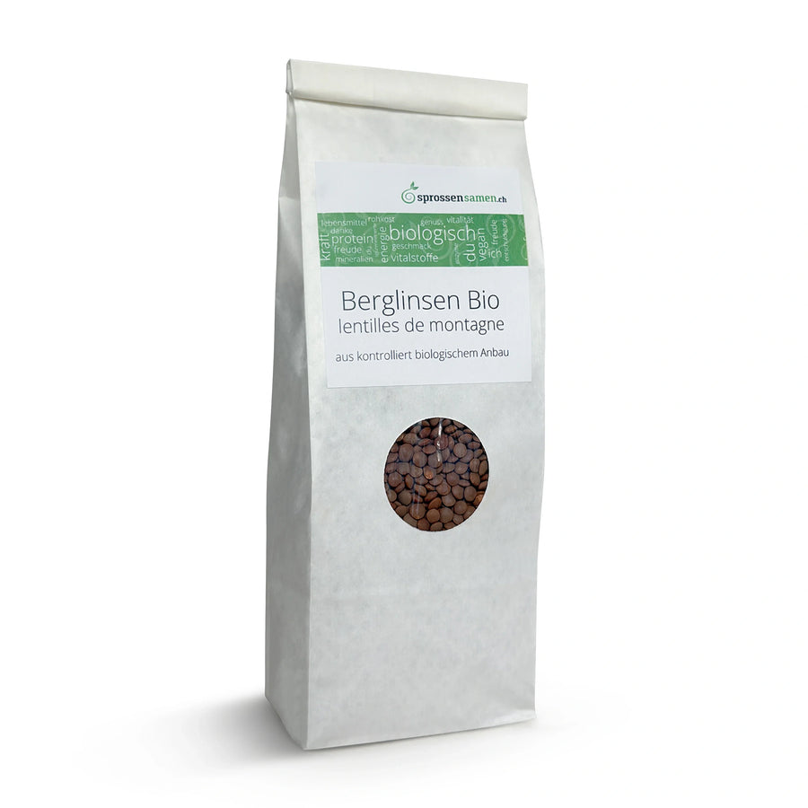 Berglinsen Sprossensamen Bio 500g