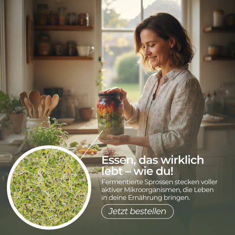 Mit Sprossen statt Salz – und es klappt.