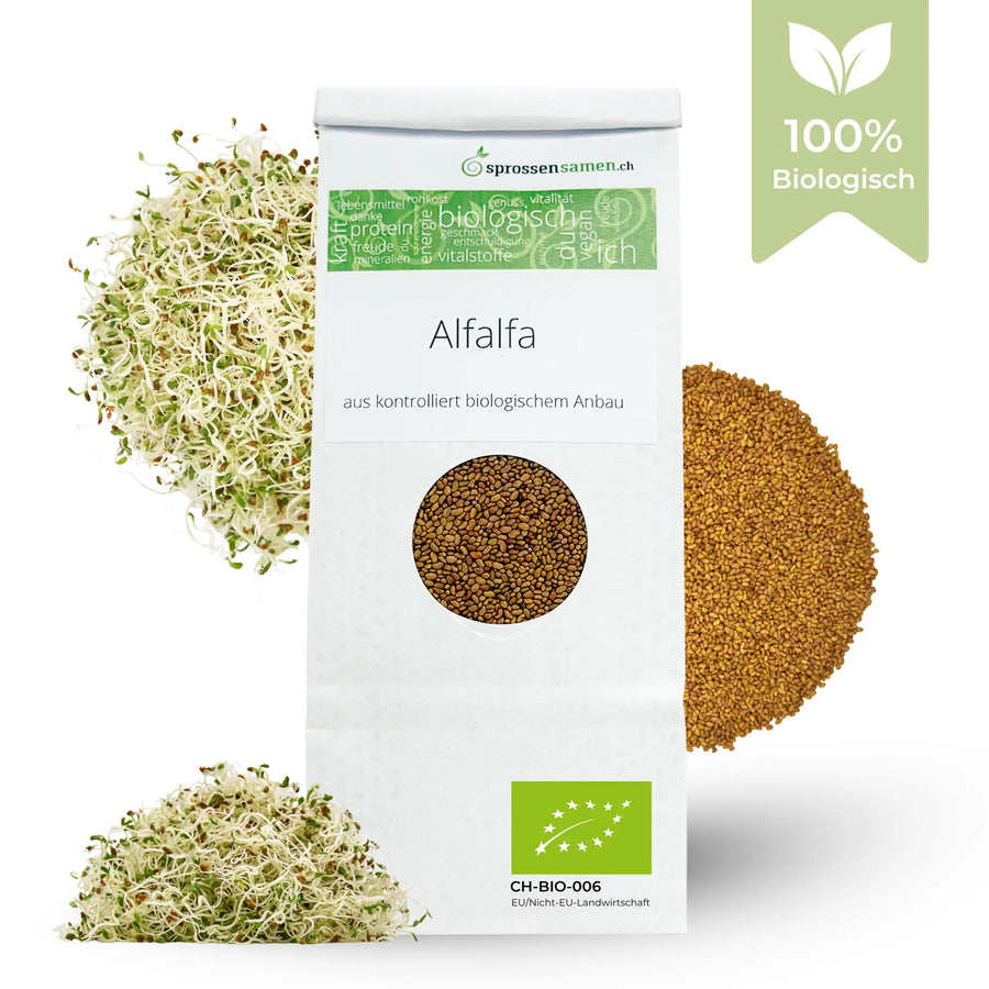 Alfalfa seeds for sprouting, organic 250g
