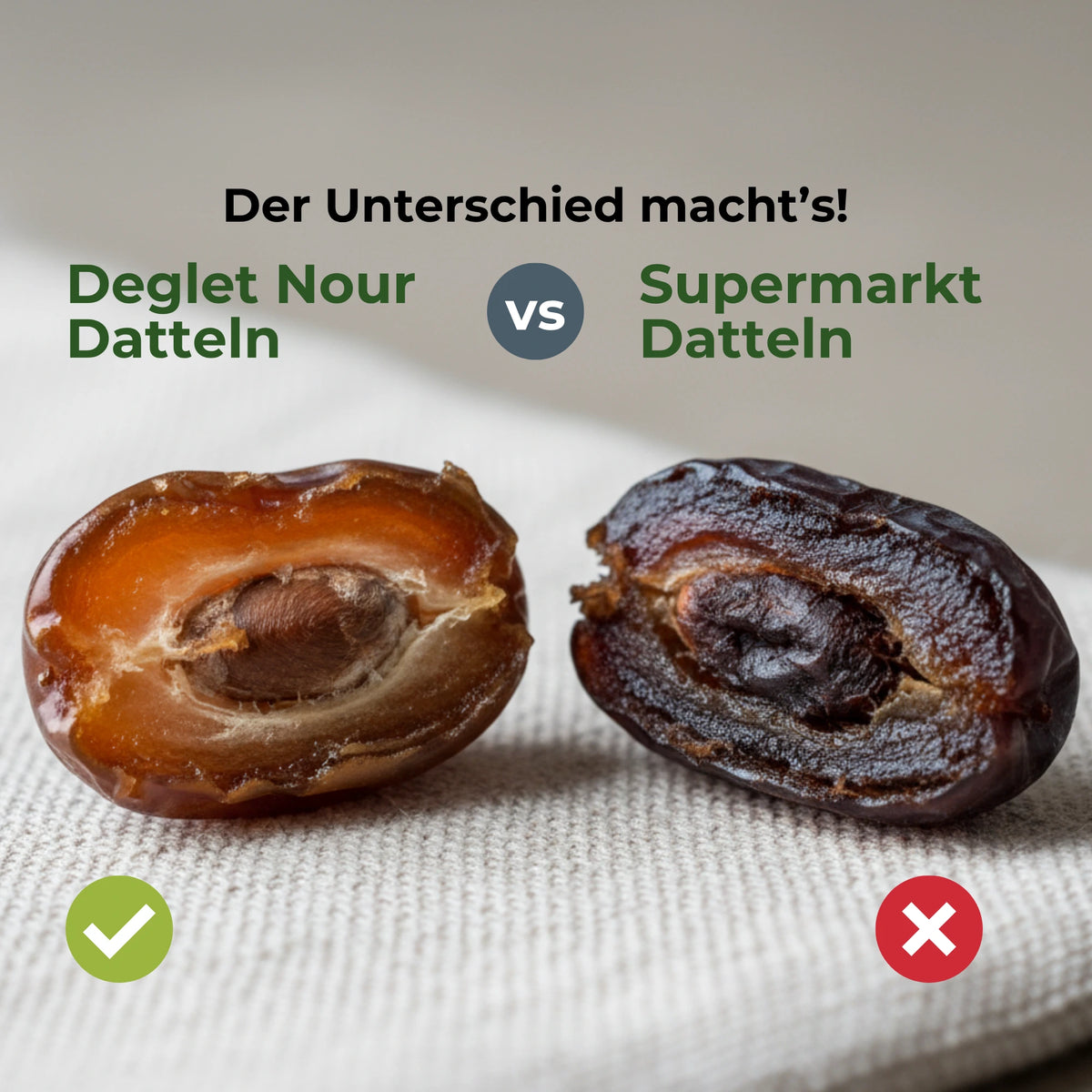 Deglet Nour Datteln vs. Supermarkt-Datteln – der echte Qualitätsunterschied