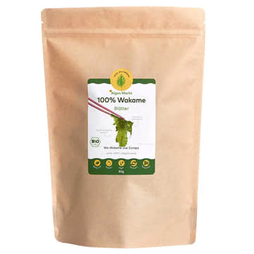 Wakame Bio Braunalge aus der Bretagne – mineralstoffreich, jodhaltig, ideal für Miso und asiatische Gerichte